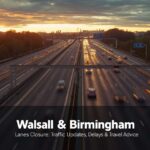 m6 walsall birmingham lanes closure